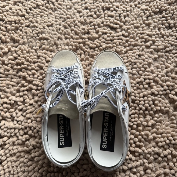 Golden Goose Cream and Black Star Slip-On Sneakers - Picture 2 of 8